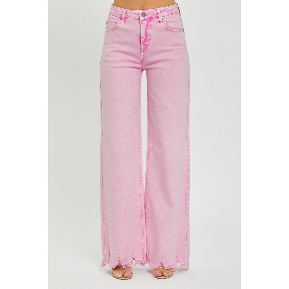 RISEN High Rise Wide Leg Jeans - Picture 3 of 5
